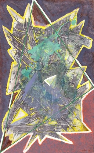 Pintura intitulada "Triangulation 24" por Ricardo Morin, Obras de arte originais, Óleo
