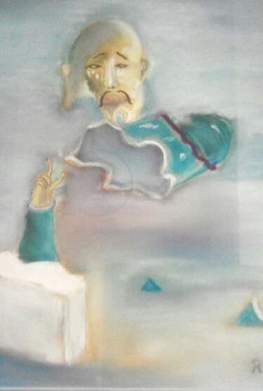 Desenho intitulada "Rêve brisé" por Romuald, Obras de arte originais, Pastel Montado em Cartão