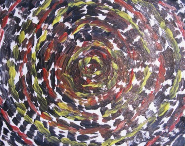 Peinture intitulée "Cyclone" par Régis Gerard, Œuvre d'art originale