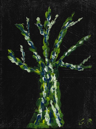 Pittura intitolato "Un arbre qui émerge…" da Régis Gerard, Opera d'arte originale