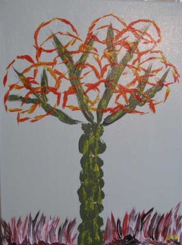 Peinture intitulée "arbre-mutant" par Régis Gerard, Œuvre d'art originale