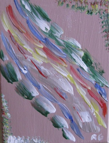 Peinture intitulée "arc-en-ciel" par Régis Gerard, Œuvre d'art originale