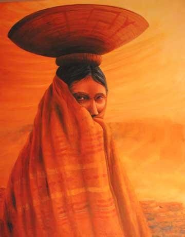 Malerei mit dem Titel "Maricopa Girl" von Ritch Gaiti, Original-Kunstwerk, Andere