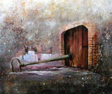 Malerei mit dem Titel "IMAGINATION TRANSPA…" von Abdelkader Rhorbal, Original-Kunstwerk, Öl Auf Keilrahmen aus Holz montiert