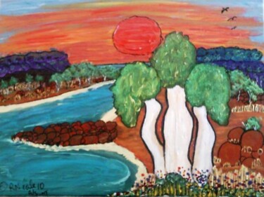 Painting titled "Family Tree - in a…" by Rhubee Neale, Original Artwork, Oil