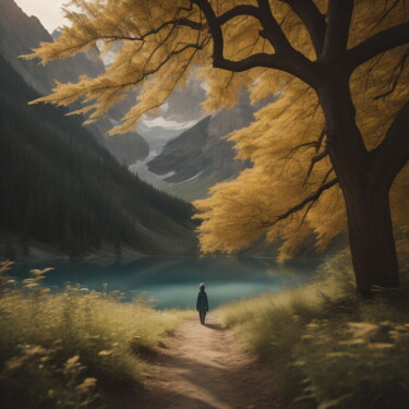 Arte digital titulada "Peaceful Serenity" por Rhys Wyrill, Obra de arte original, Trabajo Digital 2D