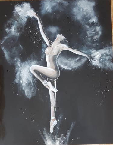 Schilderij getiteld "Dancer" door Ria Kooistra, Origineel Kunstwerk, Acryl