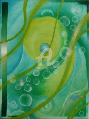 Peinture intitulée "H2O" par Réka, Œuvre d'art originale, Huile