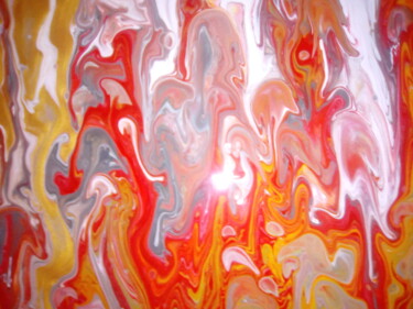 Peinture intitulée "Flame Sedimentary S…" par Ricardo Americo Castino, Œuvre d'art originale, Acrylique