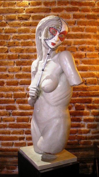 Skulptur mit dem Titel "Otredad" von Ricardo Donati, Original-Kunstwerk, Harz