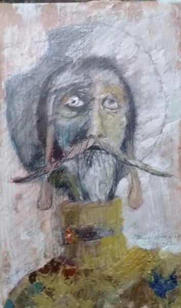 Pintura titulada "buscando-a-don-quij…" por Ricardo Horacio Alberti, Obra de arte original, Otro