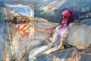 Pintura titulada "Pintor 2" por Ricardo Heredia, Obra de arte original