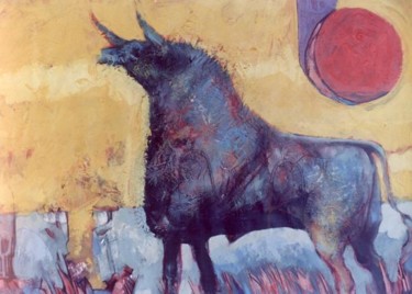 Pintura titulada "Toro Martiarena" por Ricardo Heredia, Obra de arte original