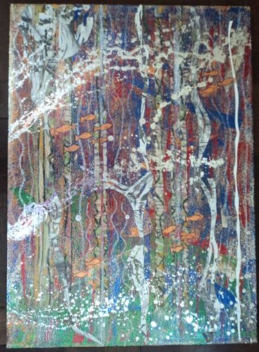 Painting titled "AQUARIO 2" by Ricardo L.V., Original Artwork