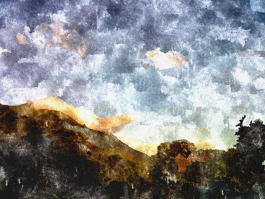 Peinture intitulée "Cielo gris" par Ricardo G. Silveira, Œuvre d'art originale