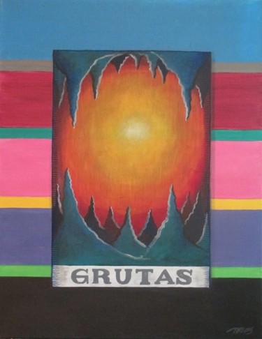 Peinture intitulée "Grutas" par Ricardo Trigos, Œuvre d'art originale