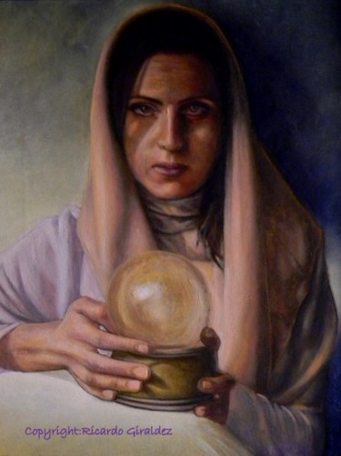 Peinture intitulée "The Sibyl" par Ricardo Giraldez, Œuvre d'art originale, Huile