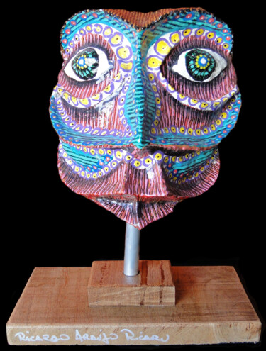 Скульптура под названием "O ORIENTAL I" - Ricaru Araujo, Подлинное произведение искусства, Папье-маше