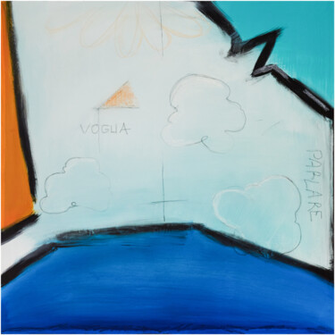 Pintura intitulada "Parole al vento" por Riccardo Bonavires, Obras de arte originais, Acrílico