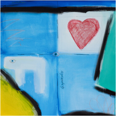 Картина под названием "Amore disperato" - Riccardo Bonavires, Подлинное произведение искусства, Акрил
