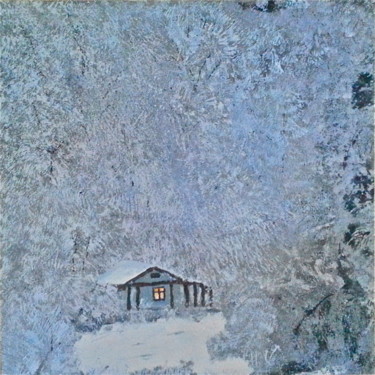 Painting titled "Snow" by Riccardo Ceccanti, Original Artwork, Acrylic