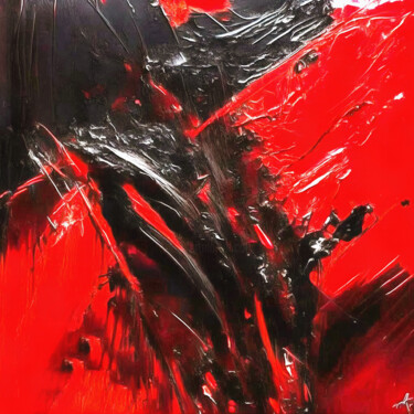 Digital Arts titled "Rojo Intenso" by Riccardo Zullian, Original Artwork, Digital Painting