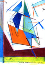 Painting titled "linear transformati…" by Riccardo Liotta, Original Artwork