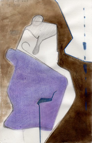 Drawing titled "untitled - derived…" by Riccardo Liotta, Original Artwork, Graphite