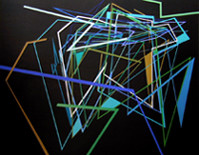 Painting titled "eigencomposition 11" by Riccardo Liotta, Original Artwork