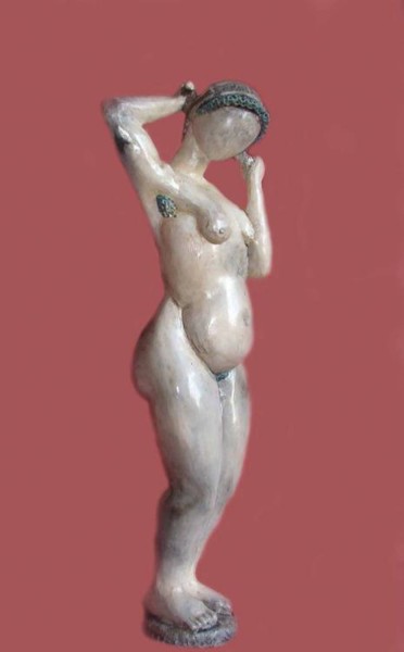 Sculpture intitulée "il foulard" par Riccardo Paolucci, Œuvre d'art originale, Céramique