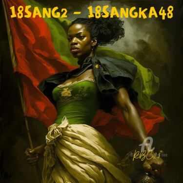 Digital Arts titled "18SANG2 - 18SANGKA48" by Rice Bare, Original Artwork, AI generated image