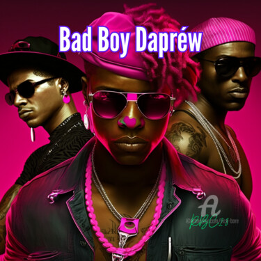 Digital Arts titled "Bad Boy Dapréw" by Rice Bare, Original Artwork, AI generated image