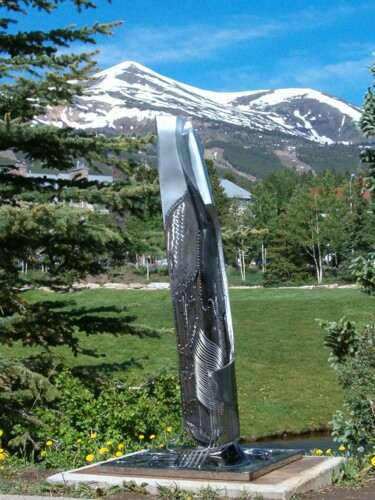 Skulptur mit dem Titel "Equinessence" von Rich Leyden, Original-Kunstwerk, Metalle