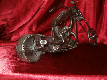 Sculpture intitulée "chopper" par Rich Leyden, Œuvre d'art originale, Métaux