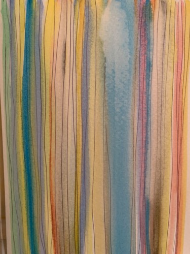 Картина под названием "Diffusion 1" - Richard Mangold, Подлинное произведение искусства, Акварель