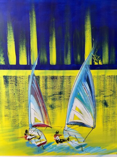 "Sailing take me awa…" başlıklı Tablo Richard Mangold tarafından, Orijinal sanat, Akrilik Ahşap Sedye çerçevesi üzerine mont…