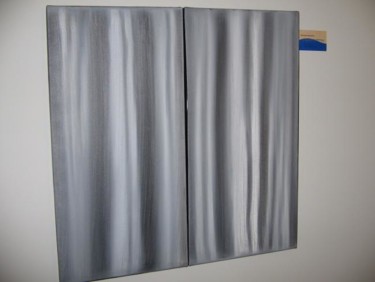 Malerei mit dem Titel "Black and White" von Richard Mangold, Original-Kunstwerk, Öl