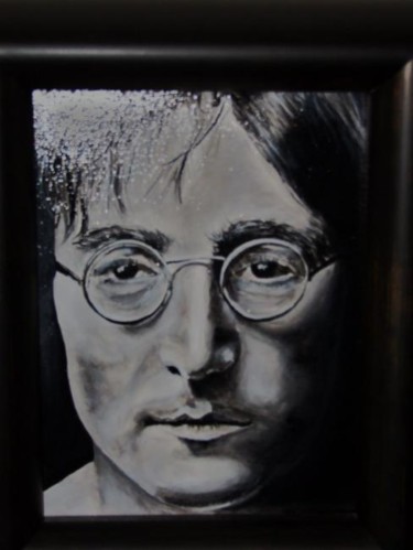 Malarstwo zatytułowany „John Lennon” autorstwa Richard Mangold, Oryginalna praca, Olej