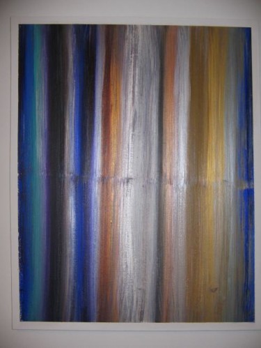 Peinture intitulée "Neon Metalic" par Richard Mangold, Œuvre d'art originale, Huile