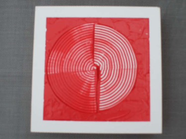 Painting titled "Red Sphere" by Richard Mangold, Original Artwork