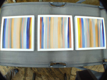 Картина под названием "Elements(Neon) 1,2,3" - Richard Mangold, Подлинное произведение искусства, Масло