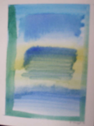 Peinture intitulée "Colour Field ,Blue,…" par Richard Mangold, Œuvre d'art originale, Huile