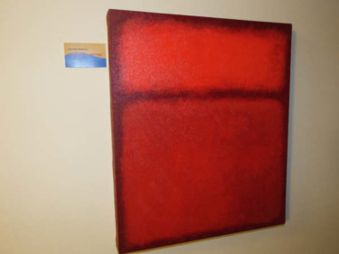 Painting titled "Colour Field Red,Or…" by Richard Mangold, Original Artwork, Oil