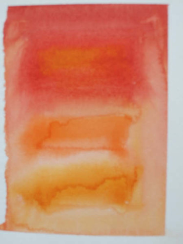 Pintura titulada "Colour Field ,Red,…" por Richard Mangold, Obra de arte original, Oleo