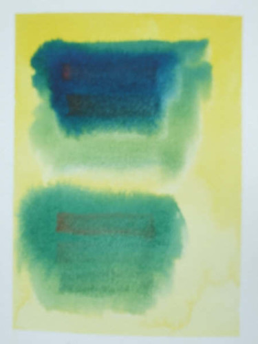 Peinture intitulée "Colour Field,Yellow…" par Richard Mangold, Œuvre d'art originale, Huile