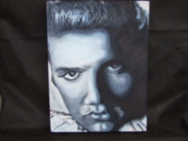Painting titled "Elvis Presley" by Richard Mangold, Original Artwork, Oil