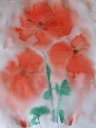 Картина под названием "Poppies diffused" - Richard Mangold, Подлинное произведение искусства, Масло
