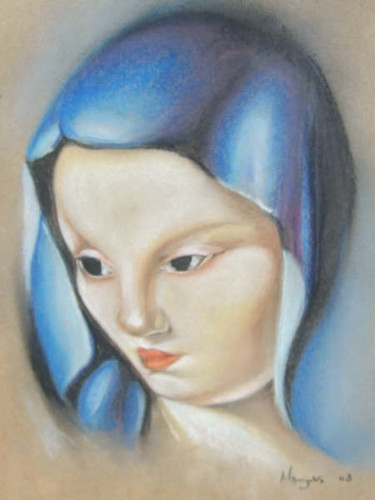 Pittura intitolato "Mangolis Madonna" da Richard Mangold, Opera d'arte originale, Olio