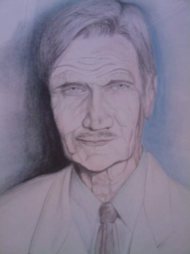 Drawing titled "Ernest Clarke" by Richard Mangold, Original Artwork, Other