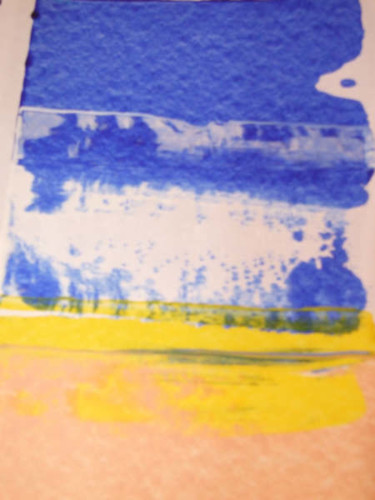 Painting titled "Beach Colour Field" by Richard Mangold, Original Artwork, Oil